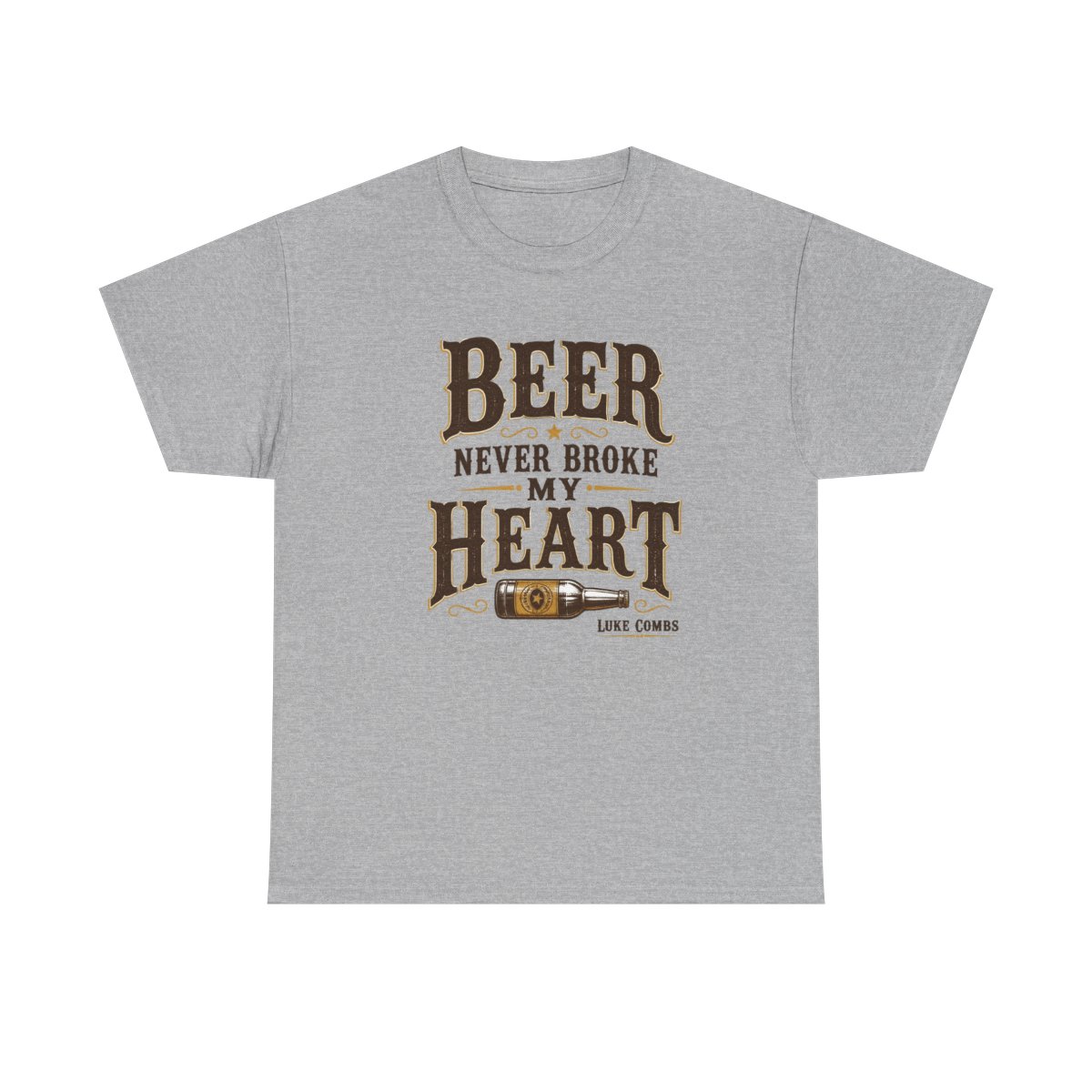 Luke Combs "Beer Never Broke My Heart" Unisex Tee - alternate angle 2, merchandise