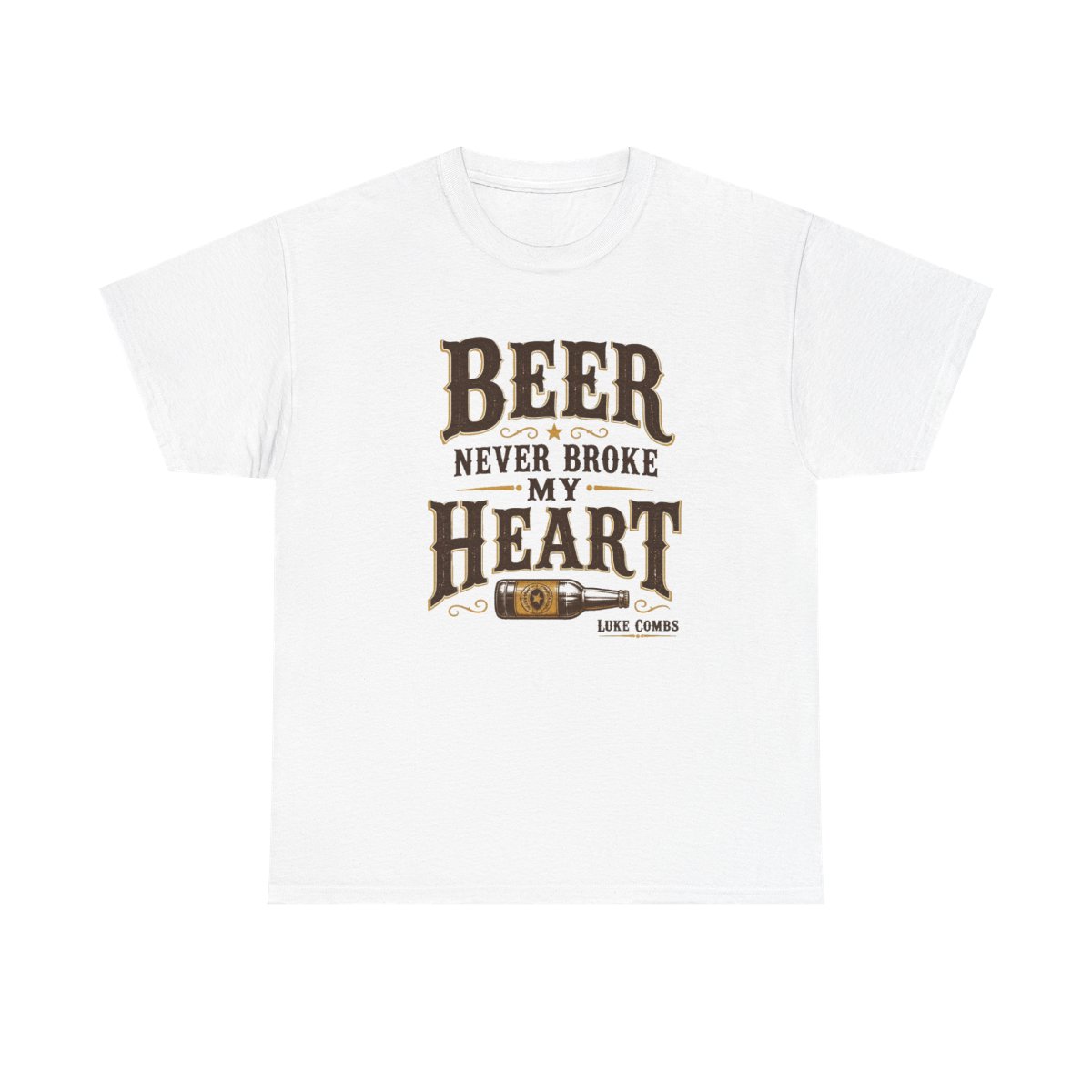 Luke Combs "Beer Never Broke My Heart" Unisex Tee - alternate angle 3, merchandise