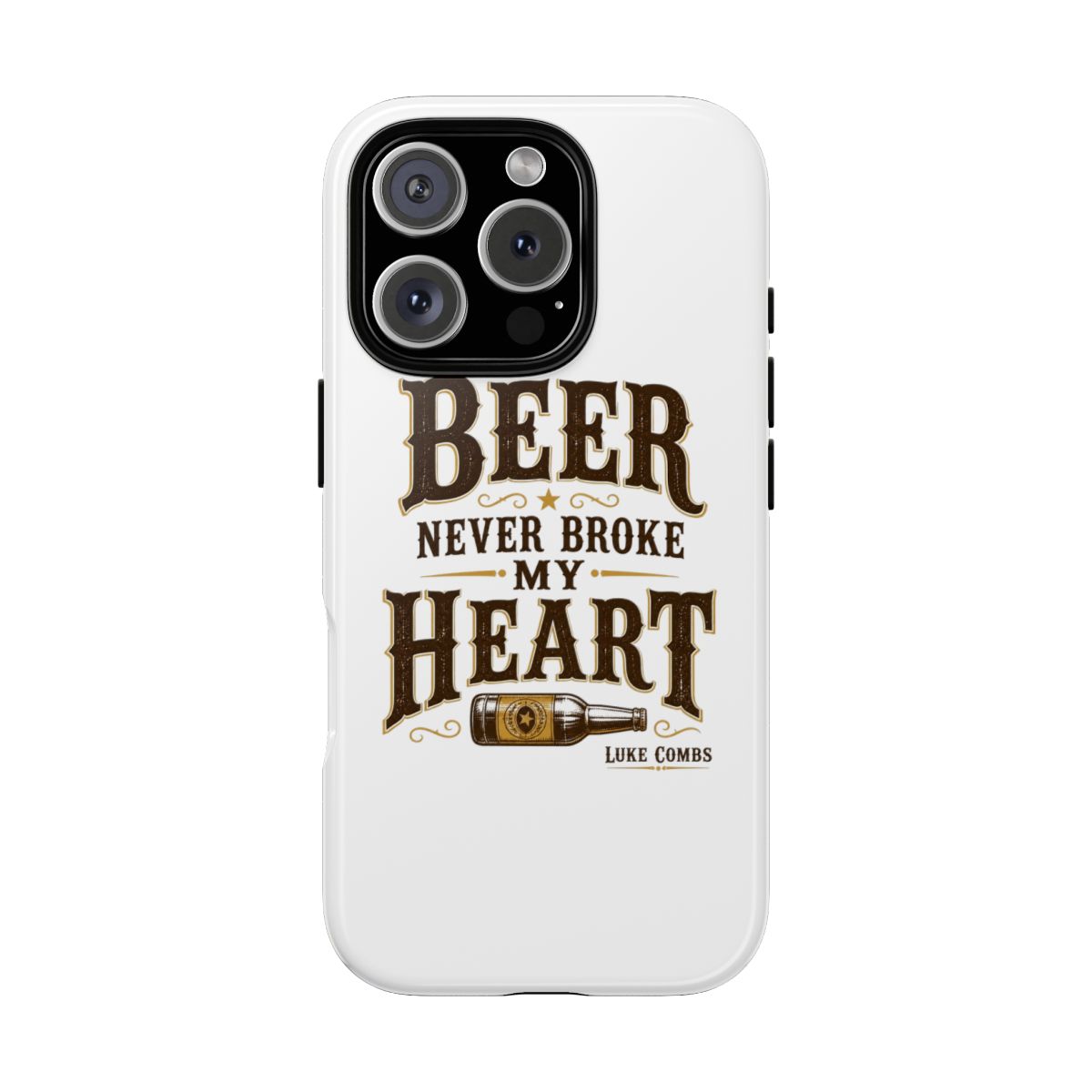 Luke Combs "Beer Never Broke My Heart" Phone Case - alternate angle 4, merchandise