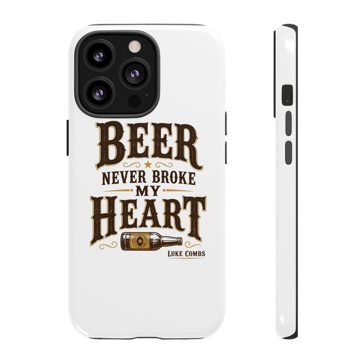 Luke Combs "Beer Never Broke My Heart" Phone Case - alternate angle 1, merchandise