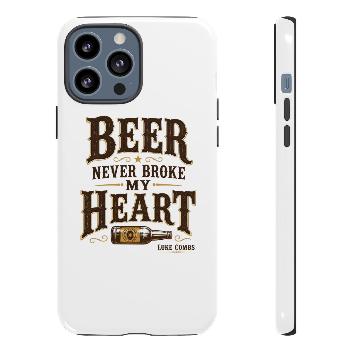 Luke Combs "Beer Never Broke My Heart" Phone Case - alternate angle 2, merchandise