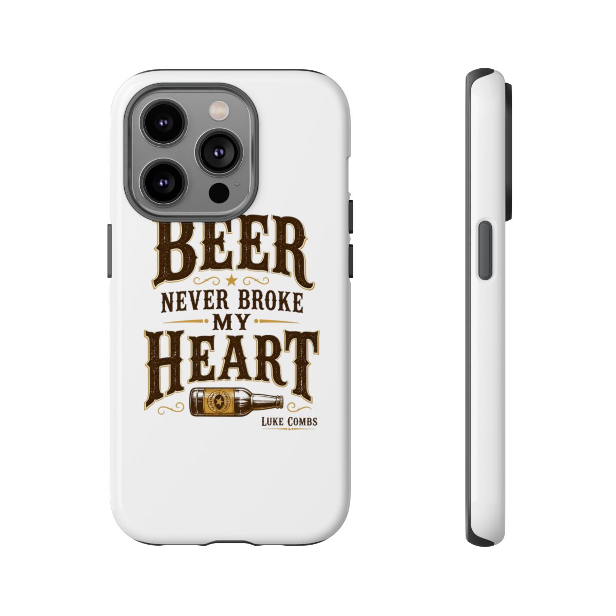 Luke Combs "Beer Never Broke My Heart" Phone Case - alternate angle 4, merchandise