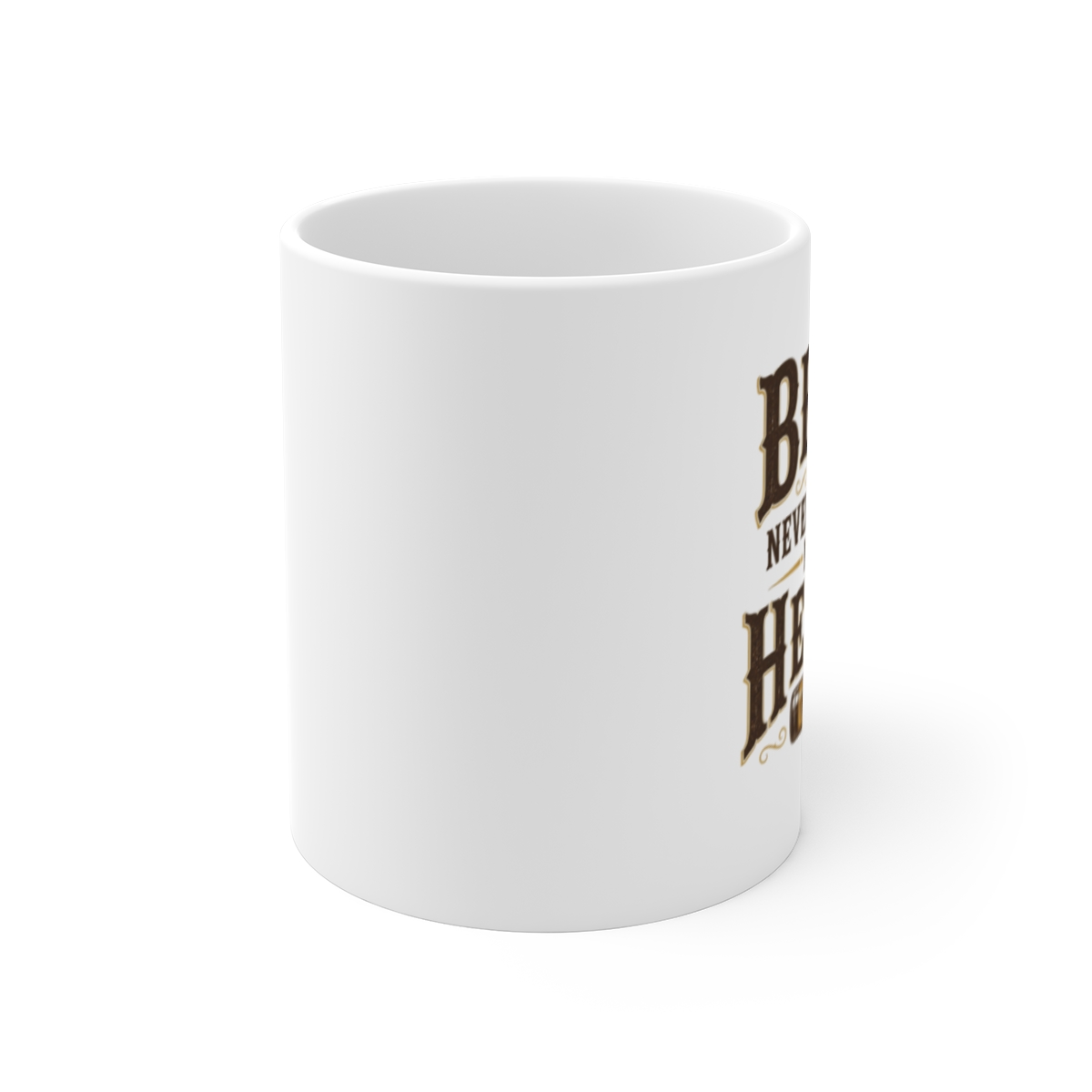Luke Combs "Beer Never Broke My Heart" White Mug - alternate angle 1, merchandise