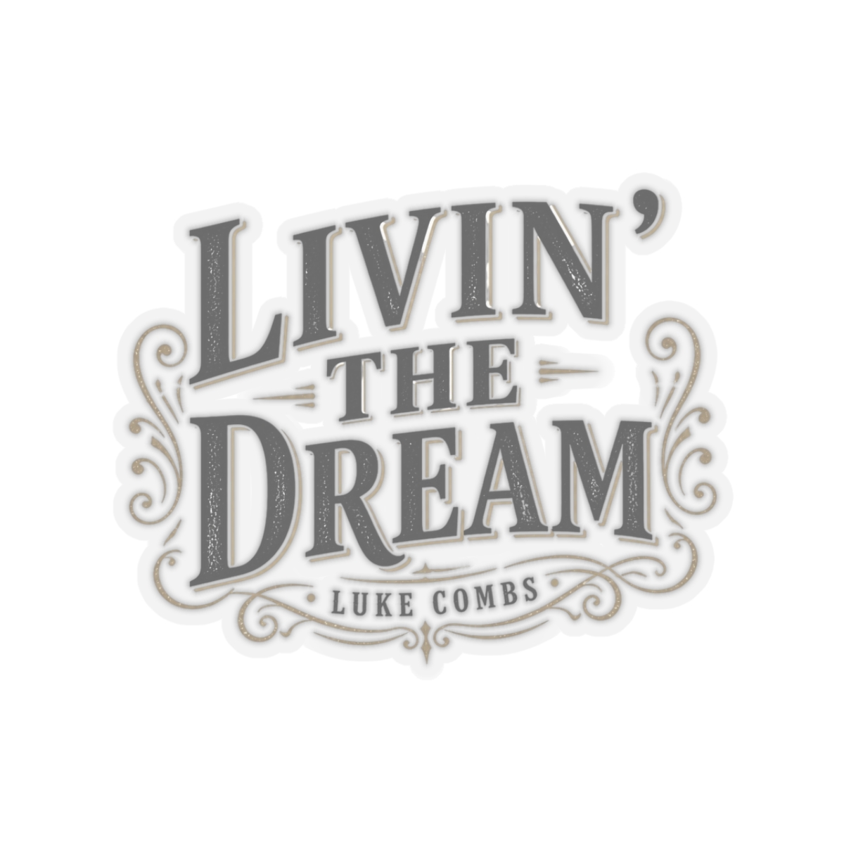 Luke Combs "Livin" Sticker