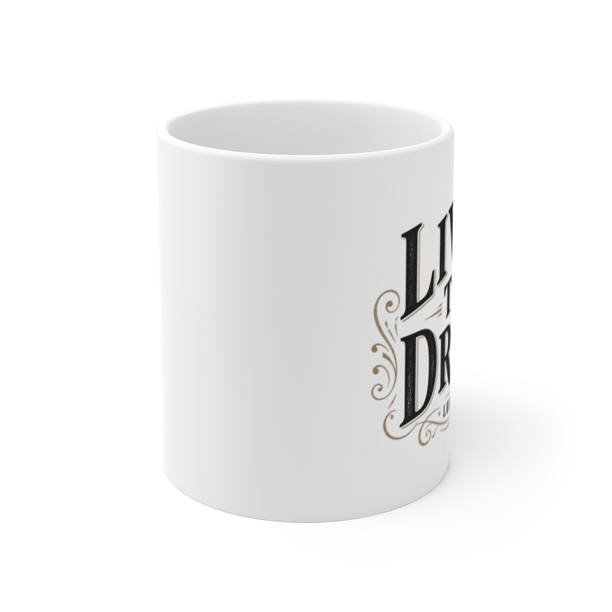 Luke Combs "Livin" White Mug - alternate angle 1, merchandise