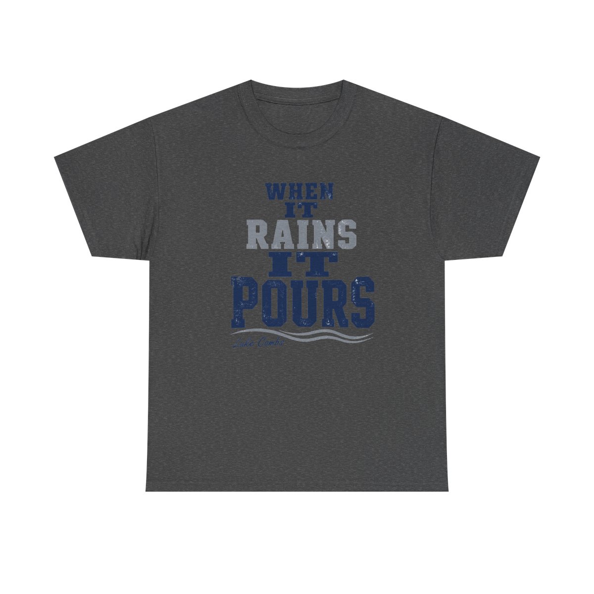 Luke Combs "When It Rains It Pours" Unisex Tee - alternate angle 3, merchandise