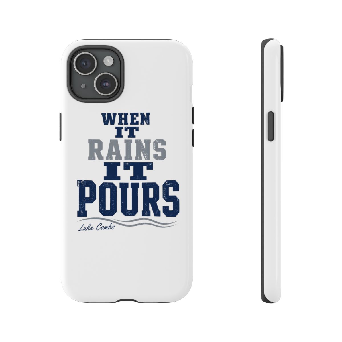 Luke Combs "When It Rains It Pours" Phone Case - alternate angle 2, merchandise