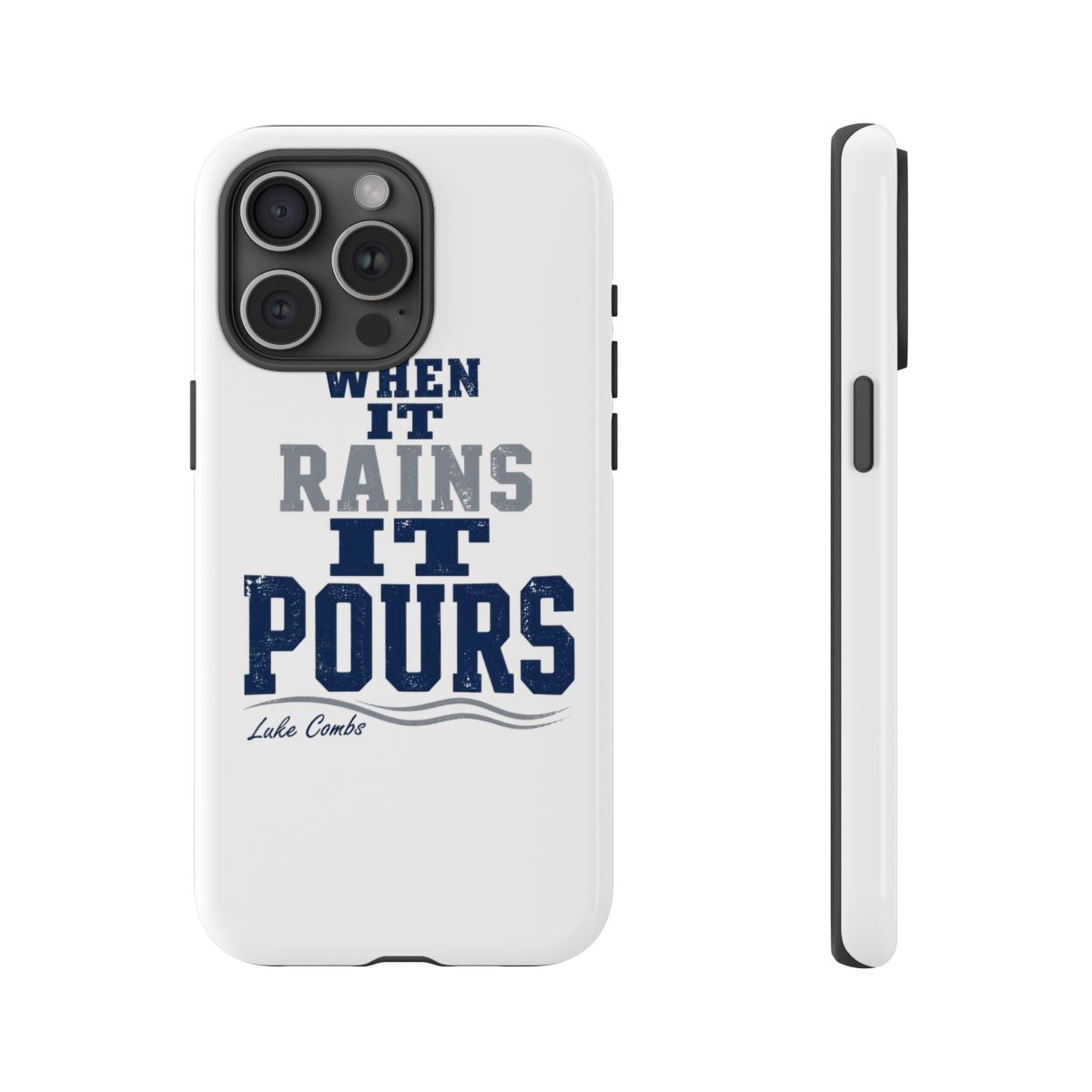 Luke Combs "When It Rains It Pours" Phone Case - alternate angle 3, merchandise