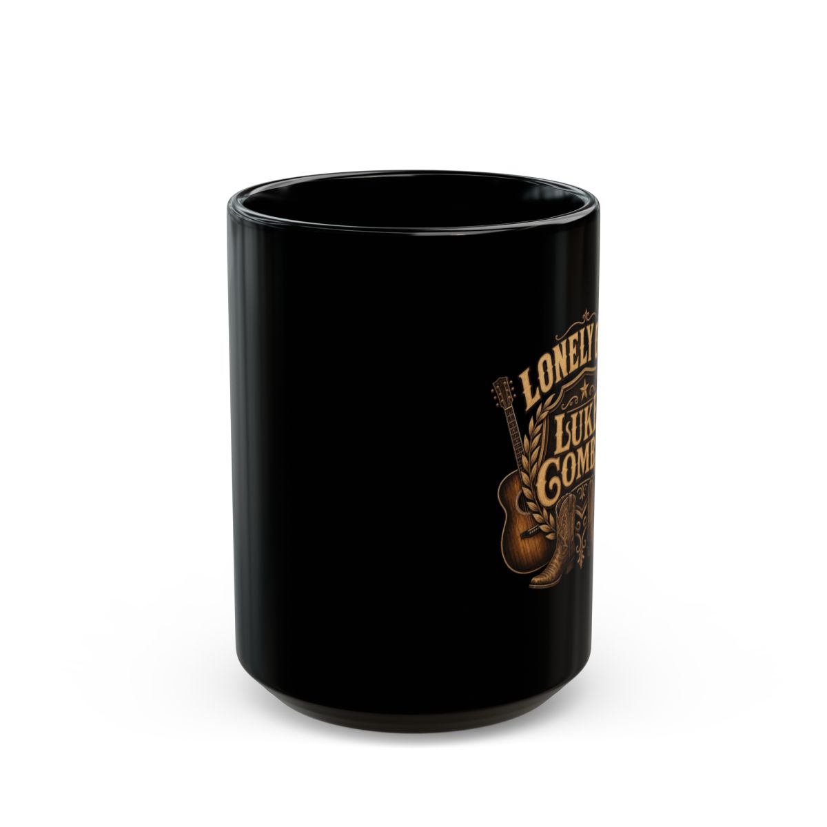 Luke Combs "Lonely One" Black Mug - alternate angle 2, merchandise