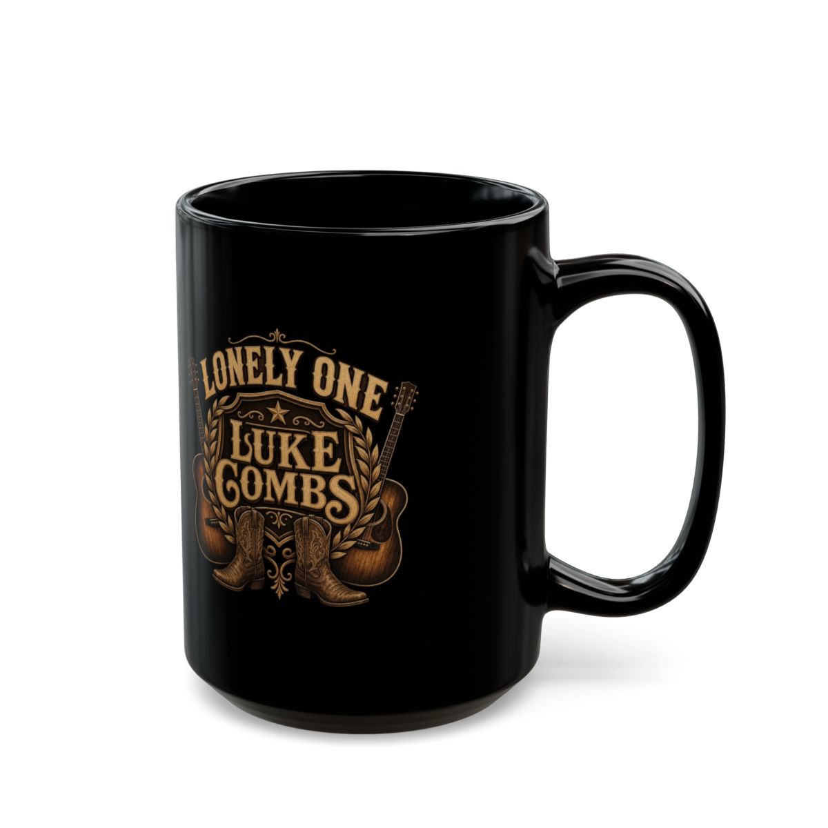 Luke Combs "Lonely One" Black Mug